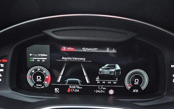 Audi A6 cena 139999 przebieg: 93000, rok produkcji 2021 z Wąbrzeźno małe 667